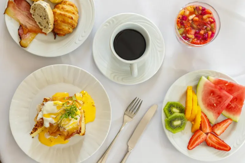 Café da manhã e refeições em Carballo Hotel & Spa