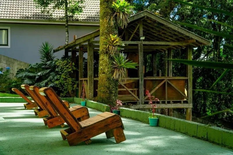 Área externa de Casa de Campos GuestHouse by Concavus