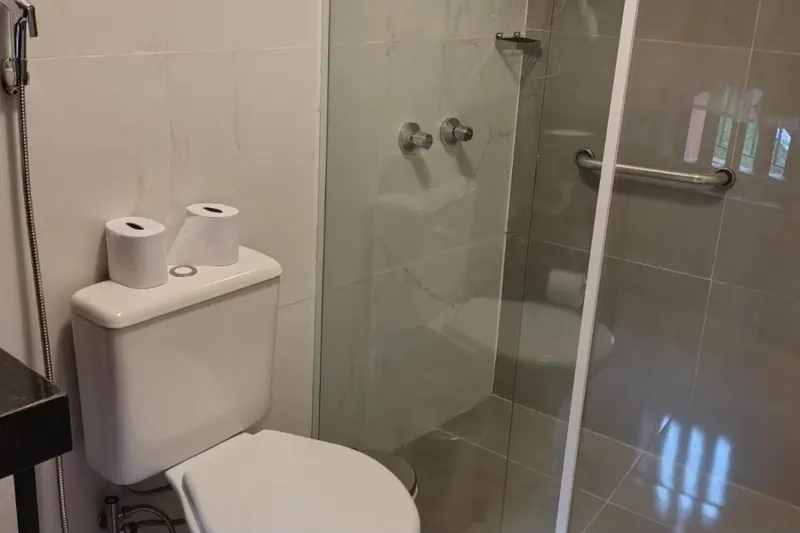 Banheiro em Hotel Casarão da Ducha