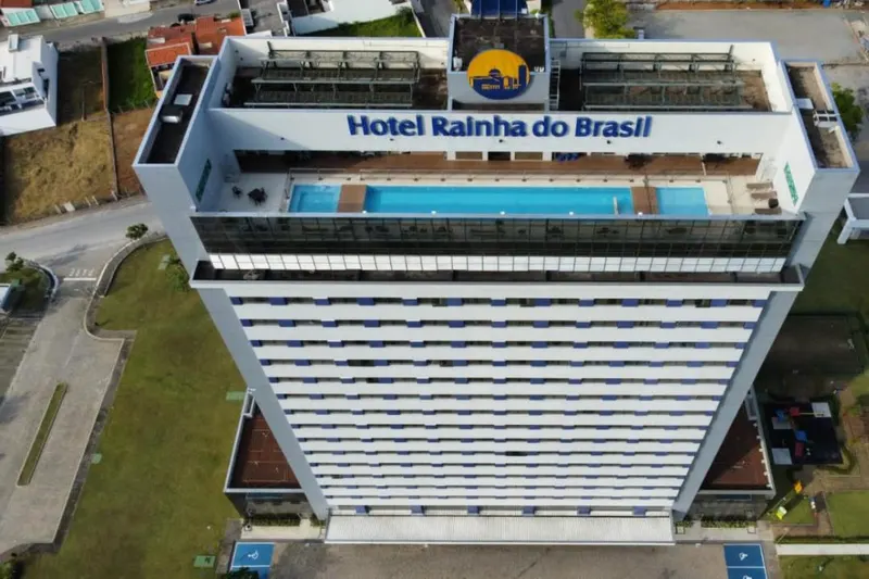 Fachada de Hotel Rainha Do Brasil