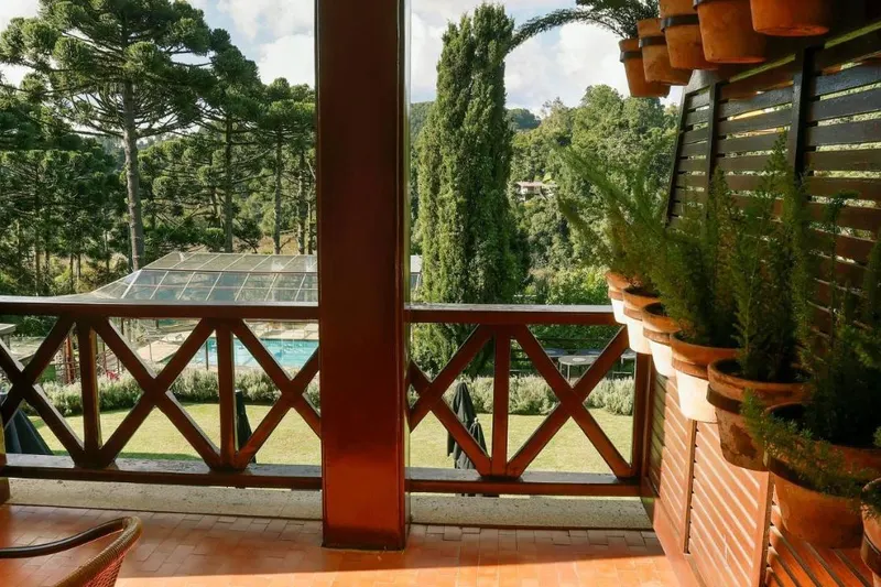 Área externa de Hotel Vila Inglesa