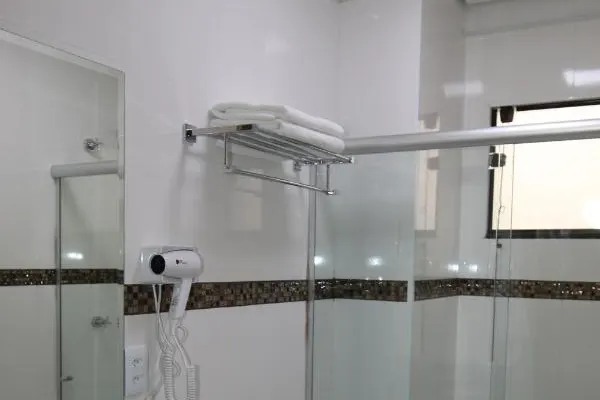 Banheiro em Ouro Minas Plaza Hotel