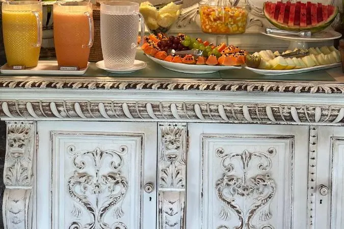 Café da manhã e refeições em Pousada da Pedra