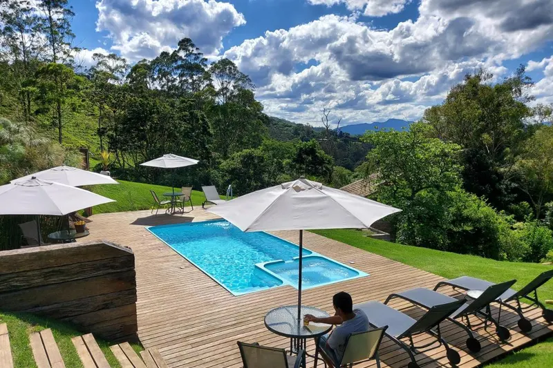 Piscina de Pousada Reserva Nativida